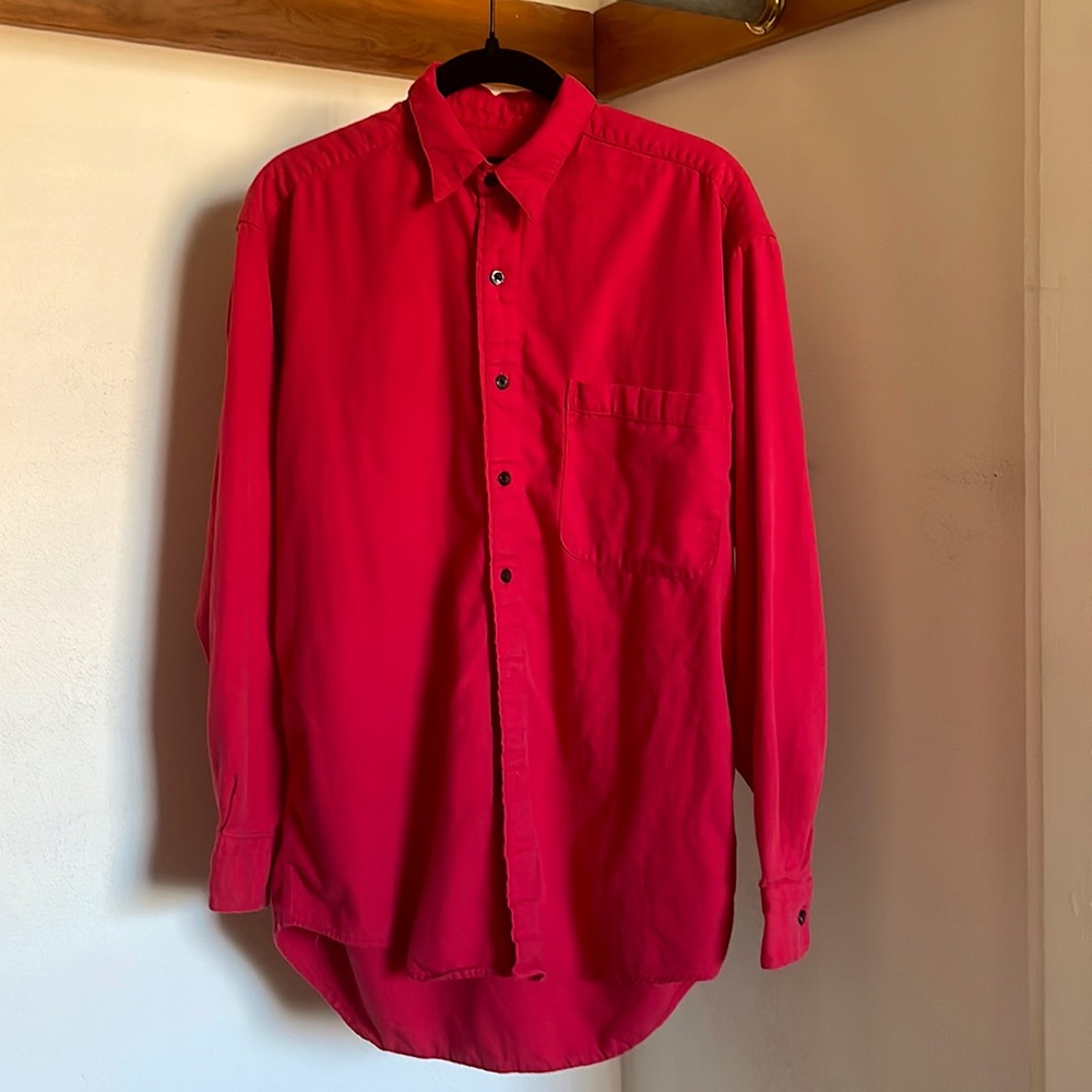 GAP Fire-engine Red Casual Button Up - Size S
